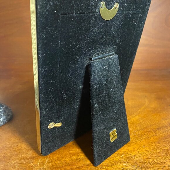 Solid Brass Picture Frame By Carr International 3.5" X 5" Tabletop Or Wall - Picture 5 of 5